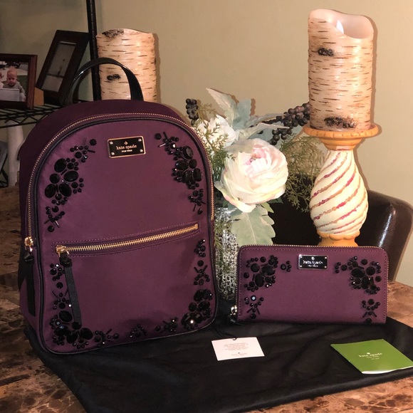 kate spade Handbags - AUTH NWT Kate Spade Backpack & Wallet Rare Set🌺